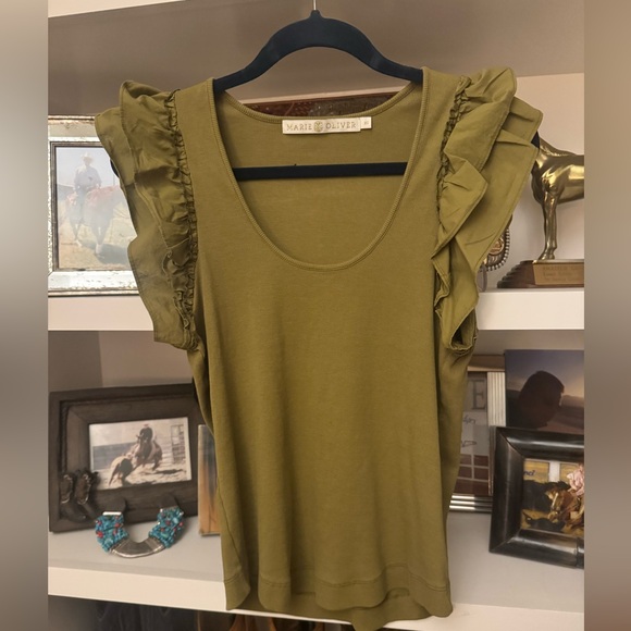 Marie Oliver Tops - Marie Oliver Ruffled Feminine Top